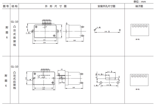 JSL-11外形結(jié)構(gòu)及開(kāi)孔尺寸圖