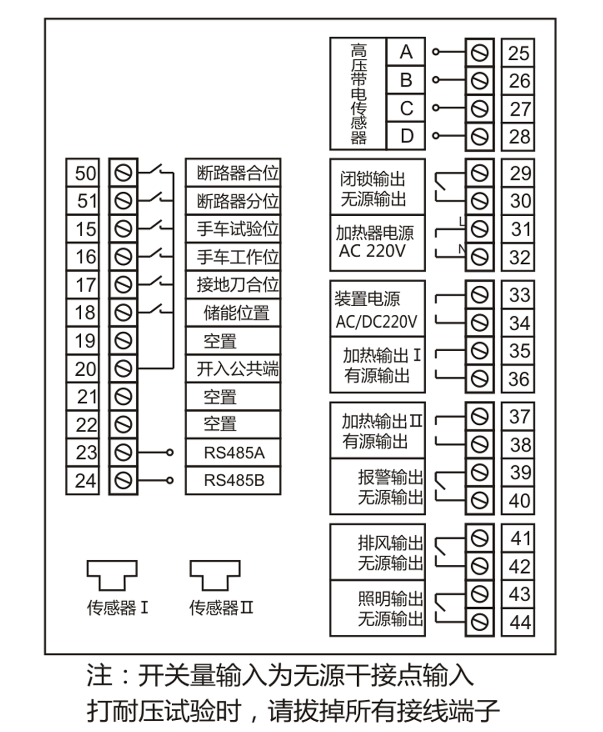 開(kāi)關(guān)柜智能操控裝置參數(shù)圖