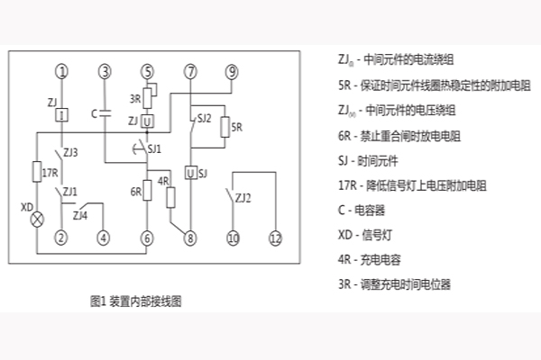 裝置內(nèi)部接線圖