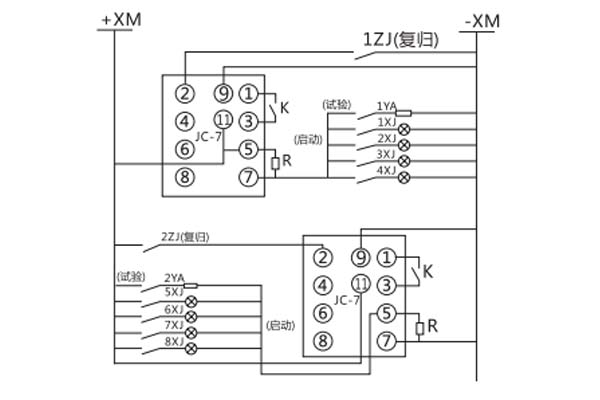 JC-7/12接線(xiàn)圖