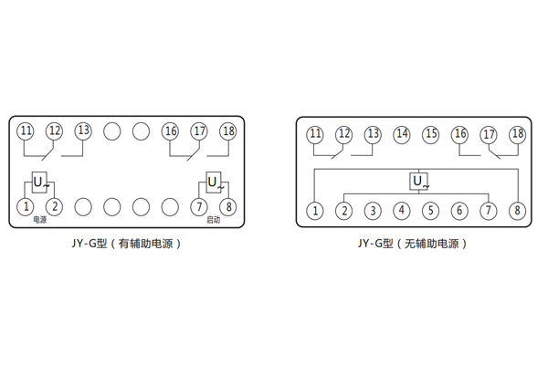 內(nèi)部接線圖及外引接線圖